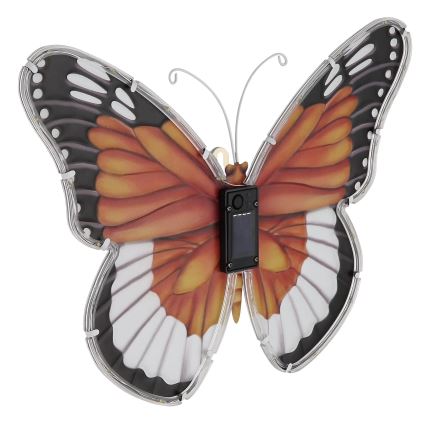 Globo - LED zonnelamp LED/3V IP44 200 mAh vlinder