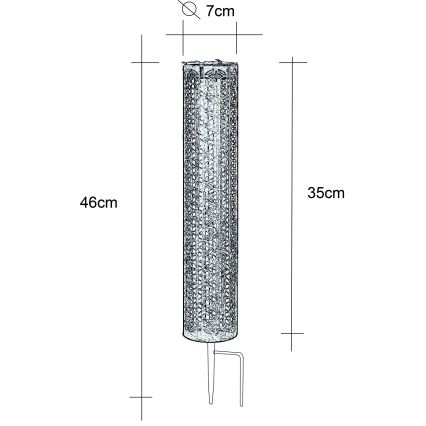 Globo - LED Solar lamp LED/0,06W/3,2V 3000K IP44 300 mAh