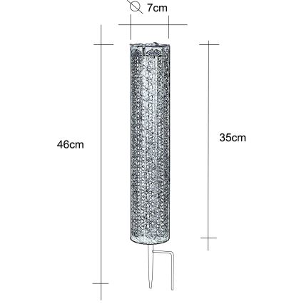 Globo - LED Solar lamp LED/0,06W/3,2V 3000K IP44