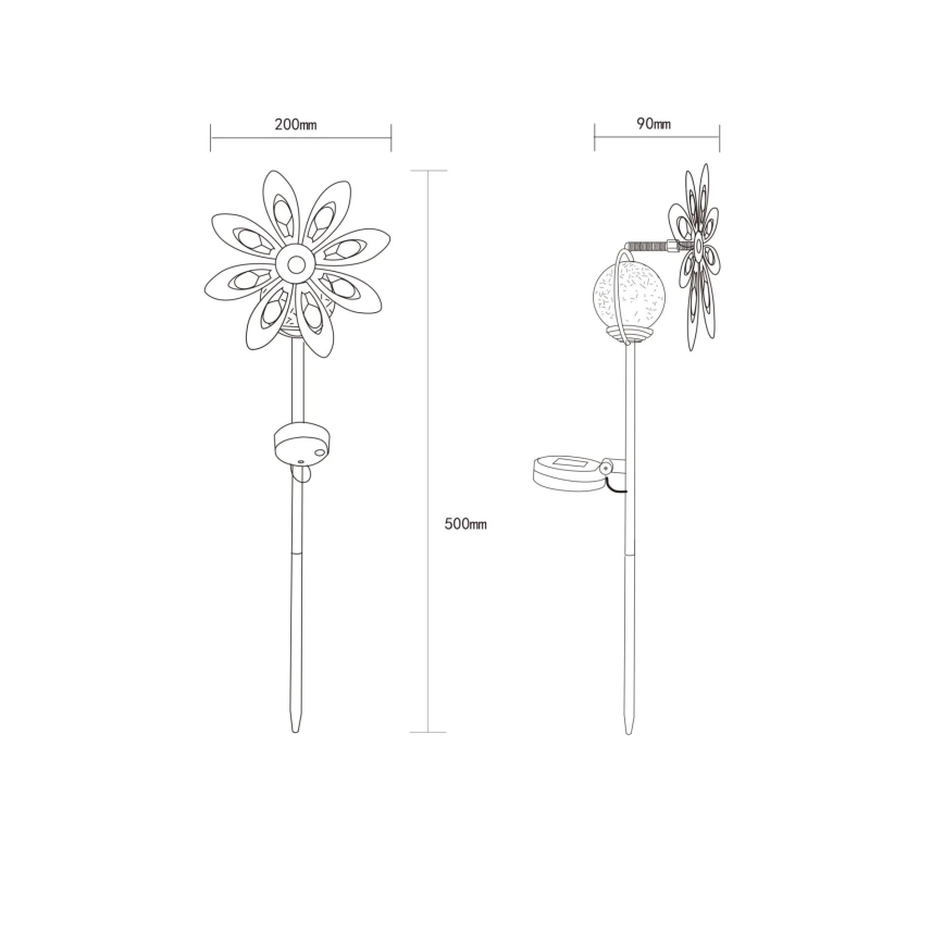 Globo - LED Solar decoratie LED/0,02W/3V IP44