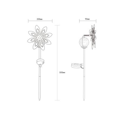 Globo - LED Solar decoratie LED/0,02W/3V IP44