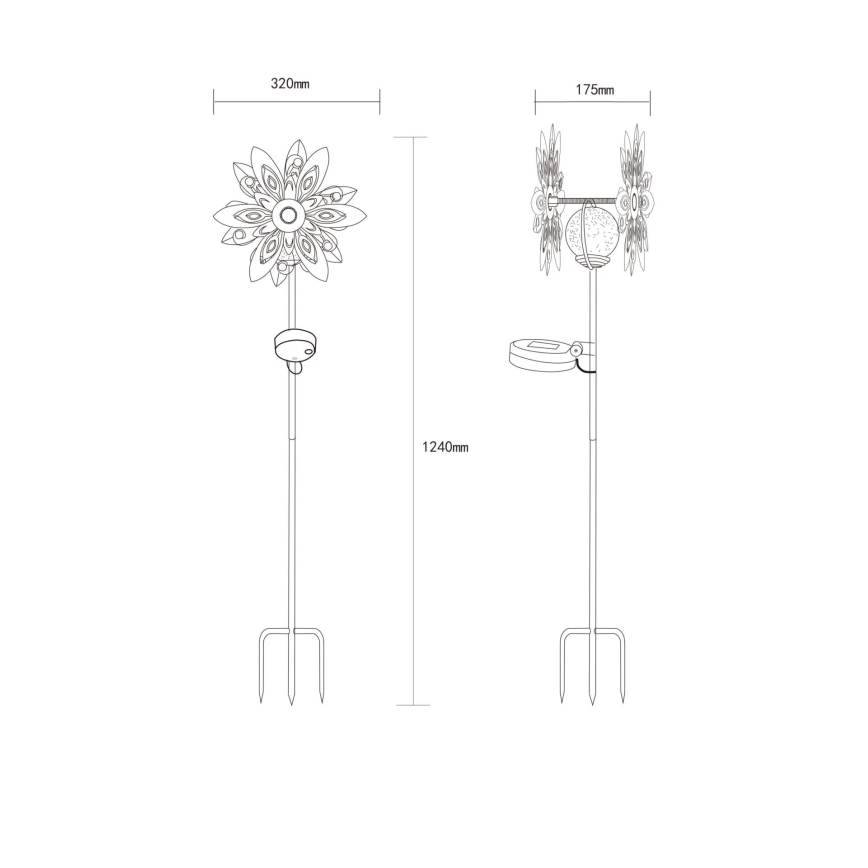 Globo - LED Zonne-Decoratie LED/0,02W/3V IP44 300 mAh