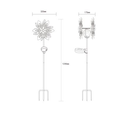 Globo - LED Solar decoratie LED/0,02W/3V IP44