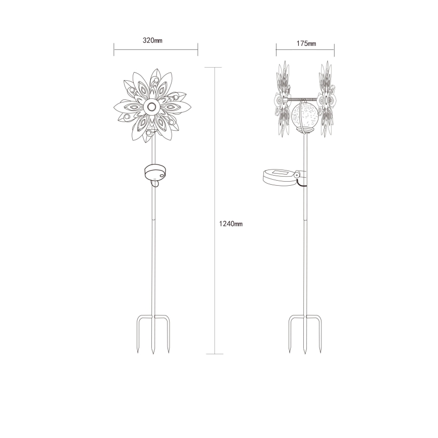 Globo - LED Solar decoratie LED/0,02W/3V IP44