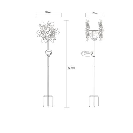Globo - LED Solar decoratie LED/0,02W/3V IP44