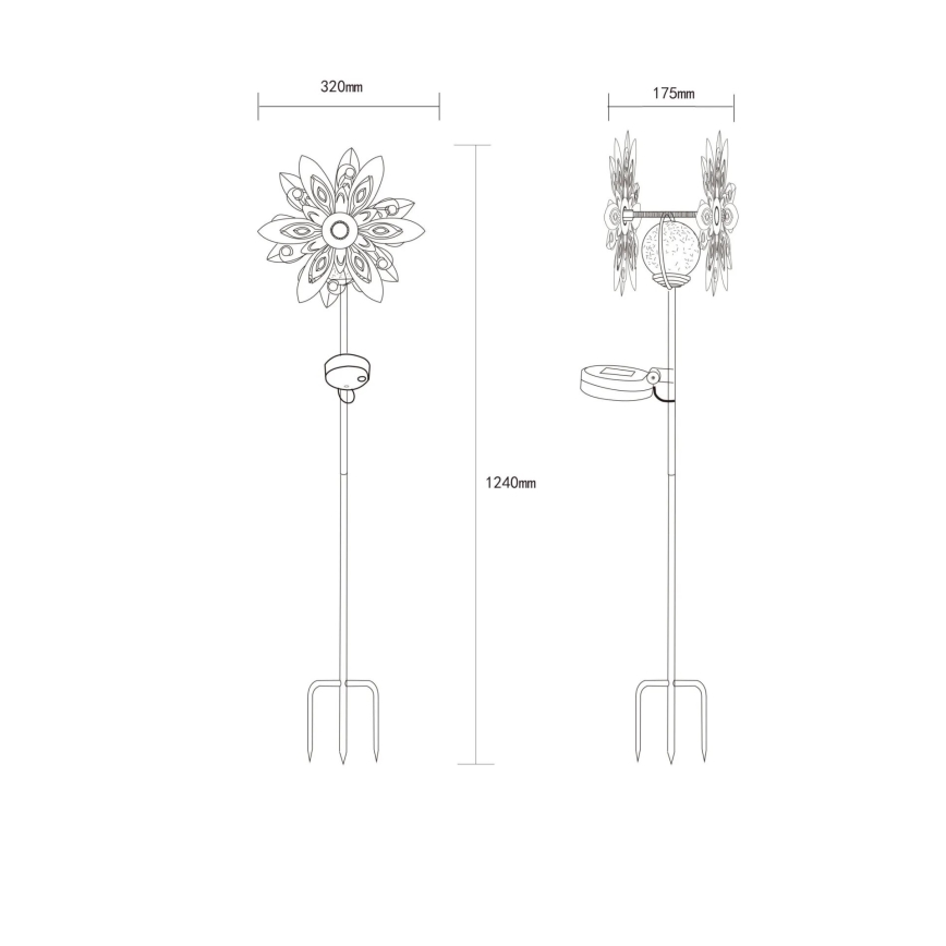 Globo - LED Solar decoratie LED/0,02W/3V IP44
