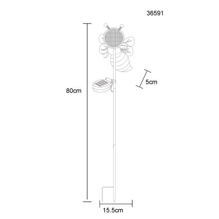 Globo - LED-zonnelamp 200xLED/3V IP44 600 mAh bij