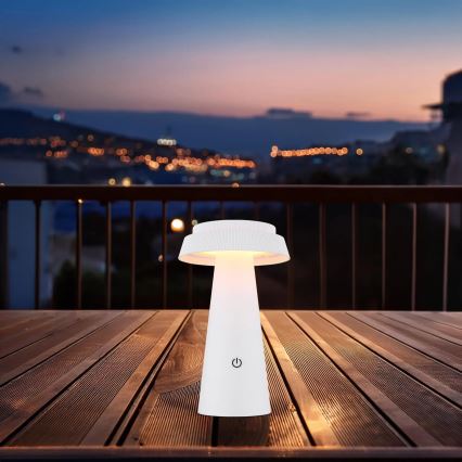 Globo - LED Dimbaar zonne- aanraken lamp LED/4W/3,7W IP54 wit