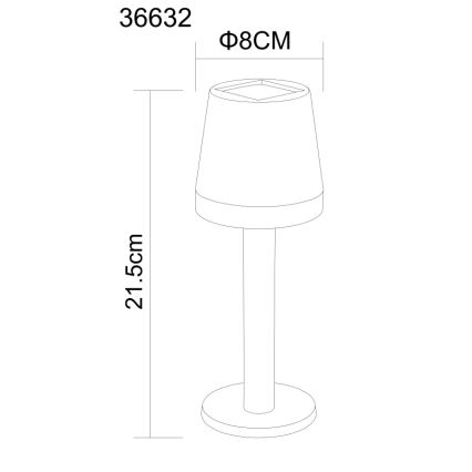 Globo - LED Solar lamp LED/0,5W/3,2V 3000K IP44 zwart