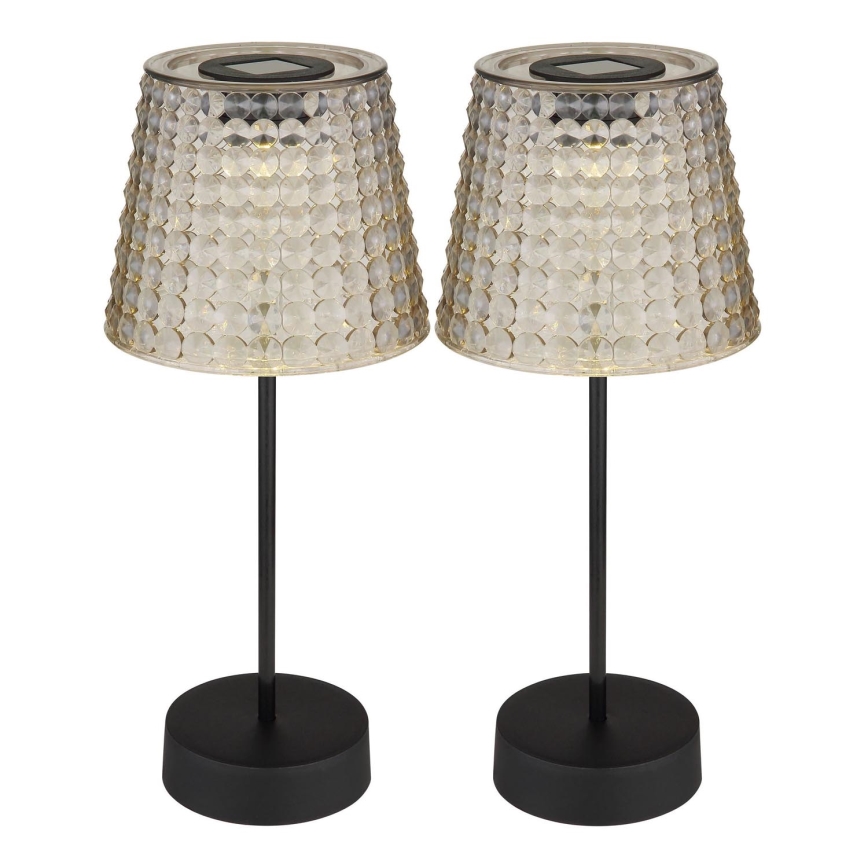 Globo 36634-2S - SET 2x LED Solar lamp SOLAR LED/0,06W/3V IP44 40 mAh grijs