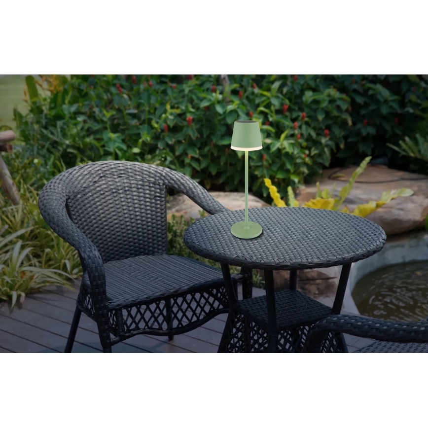 Globo - LED Solar lamp LED/0,06W/3V 3000K IP44 1200 mAh groen