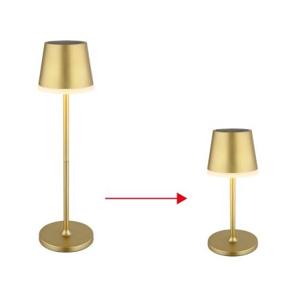 Globo - LED Solar lamp LED/0,6W/3V 3000K IP44 goud