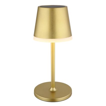 Globo - LED Solar lamp LED/0,6W/3V 3000K IP44 goud