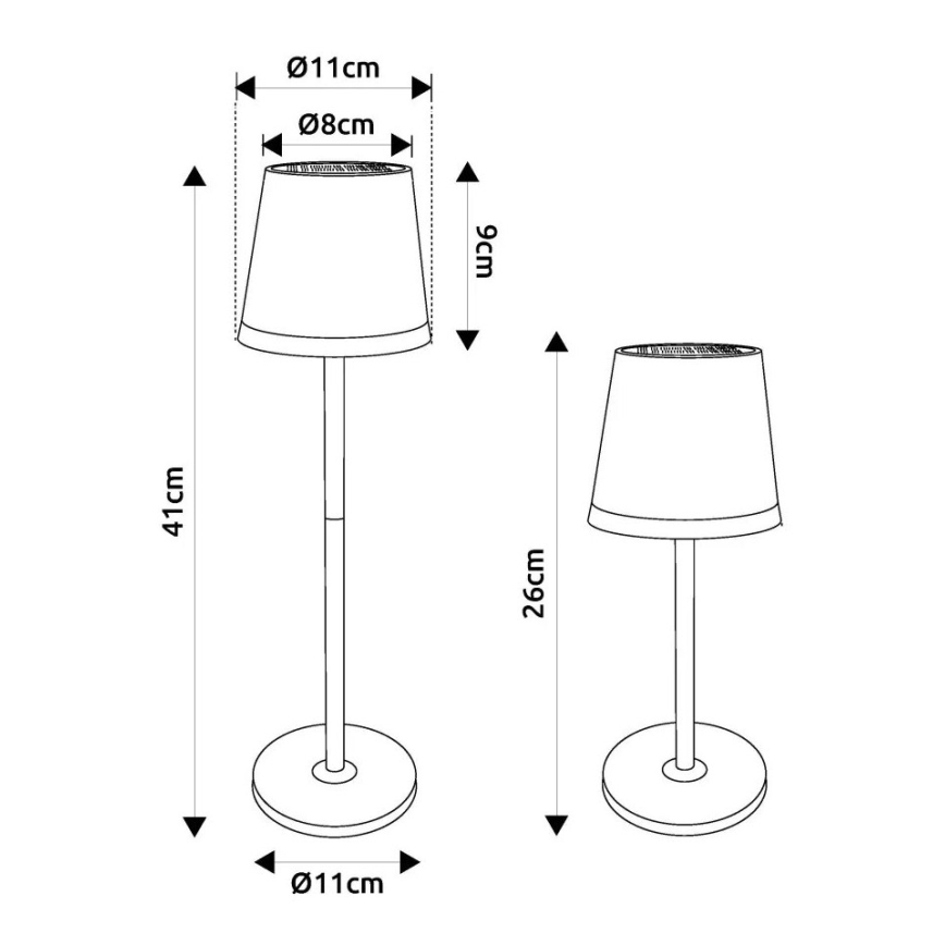 Globo - LED Solar lamp LED/0,6W/3V 3000K IP44 goud