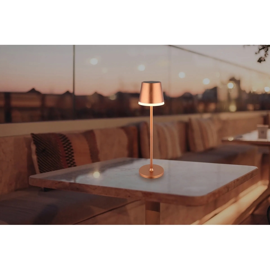 Globo - LED Solar lamp LED/0,6W/3V 3000K IP44 koper