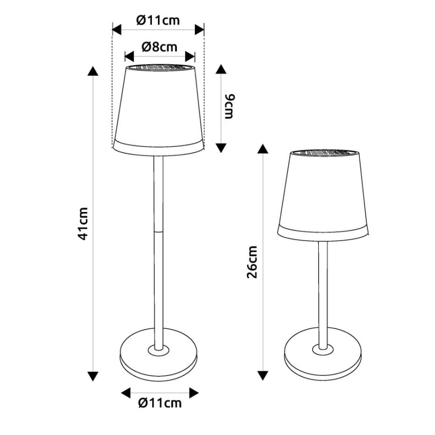Globo - LED Solar lamp LED/0,6W/3V 3000K IP44 koper