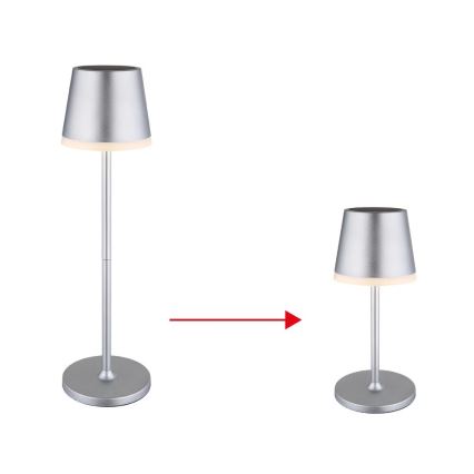 Globo - LED Solar lamp LED/0,6W/3V 3000K IP44 mat chroom