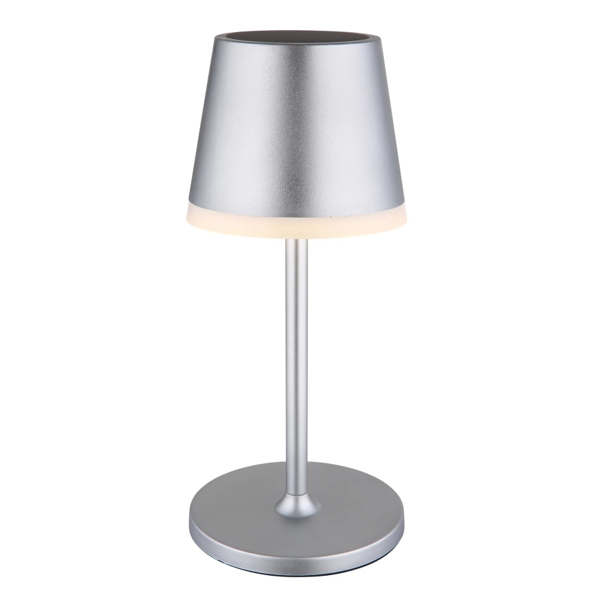 Globo - LED Solar lamp LED/0,6W/3V 3000K IP44 mat chroom