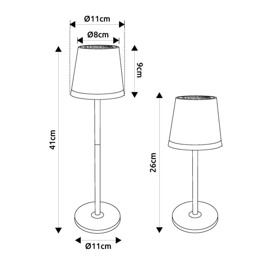 Globo - LED Solar lamp LED/0,6W/3V 3000K IP44 mat chroom