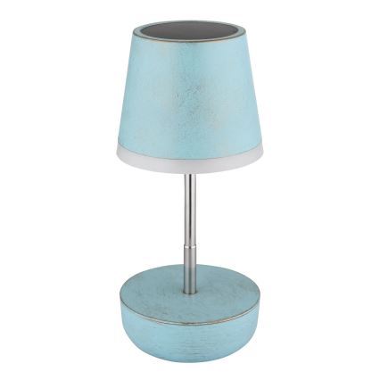 Globo - LED Solar lamp 10xLED/0,06W/3V IP44 blauw