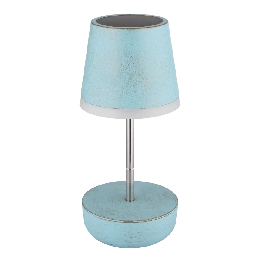 Globo - LED Solar lamp 10xLED/0,06W/3V IP44 blauw