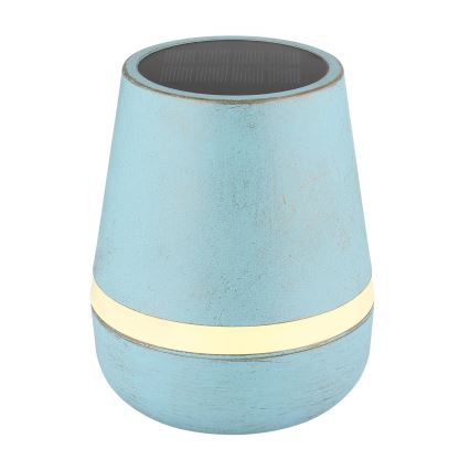 Globo - LED Solar lamp 10xLED/0,06W/3V IP44 blauw
