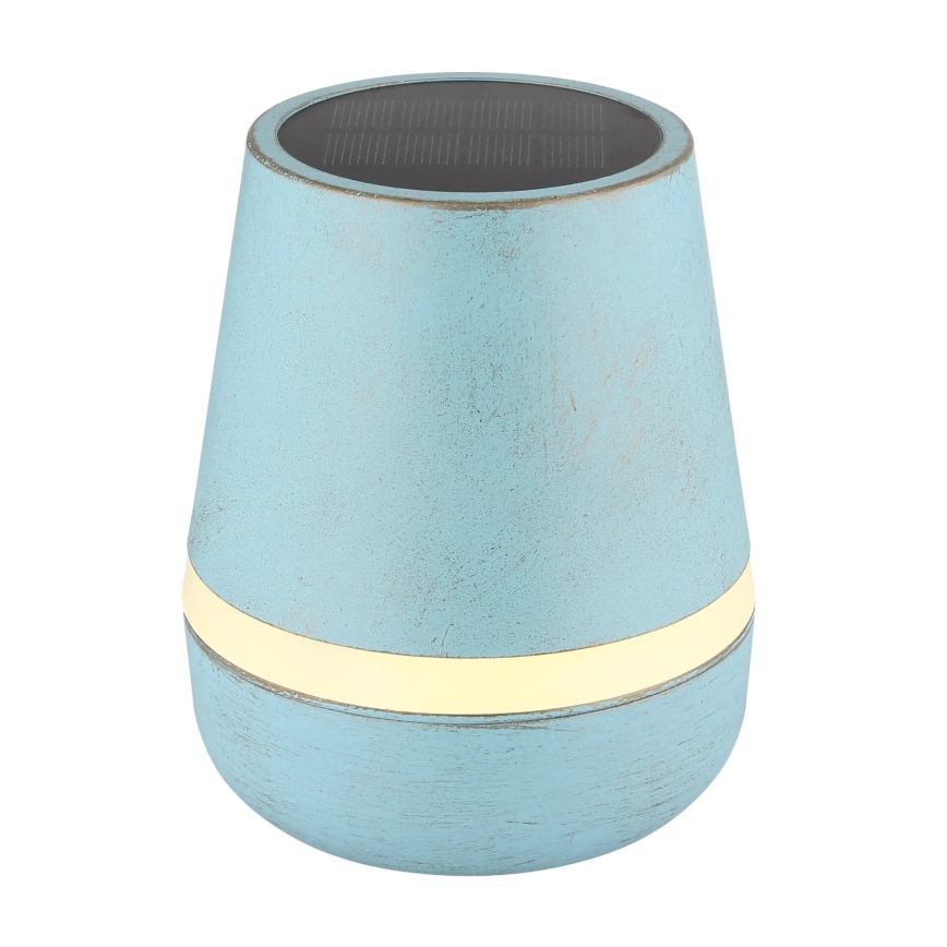 Globo - LED Solar lamp 10xLED/0,06W/3V IP44 blauw