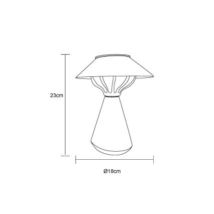 Globo - LED Solar lamp 10xLED/0,06W/1,2V IP44 zwart