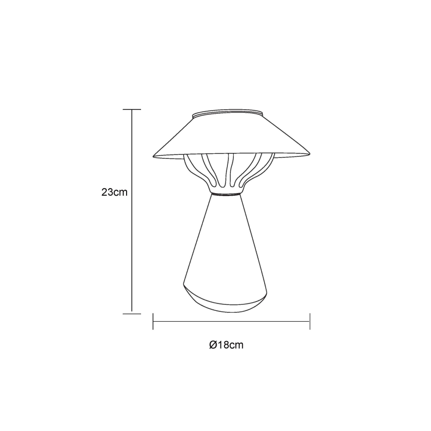 Globo - LED Solar lamp 10xLED/0,06W/1,2V IP44 zwart