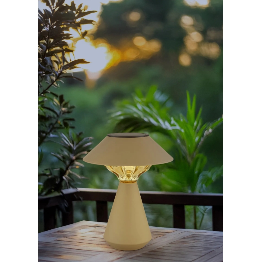 Globo - LED Solar lamp 10xLED/0,06W/1,2V IP44 600 mAh bruin