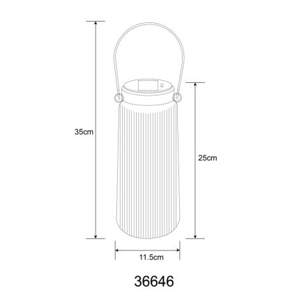 Globo - LED Solar lamp 2xLED/0,5W/3V 3000K IP44