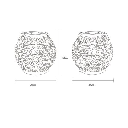 Globo - LED Solar lamp LED/0,02W/3V IP44