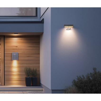 Globo - LED zonne-huisnummerlamp LED/6W/3,7V IP54 1800 mAh