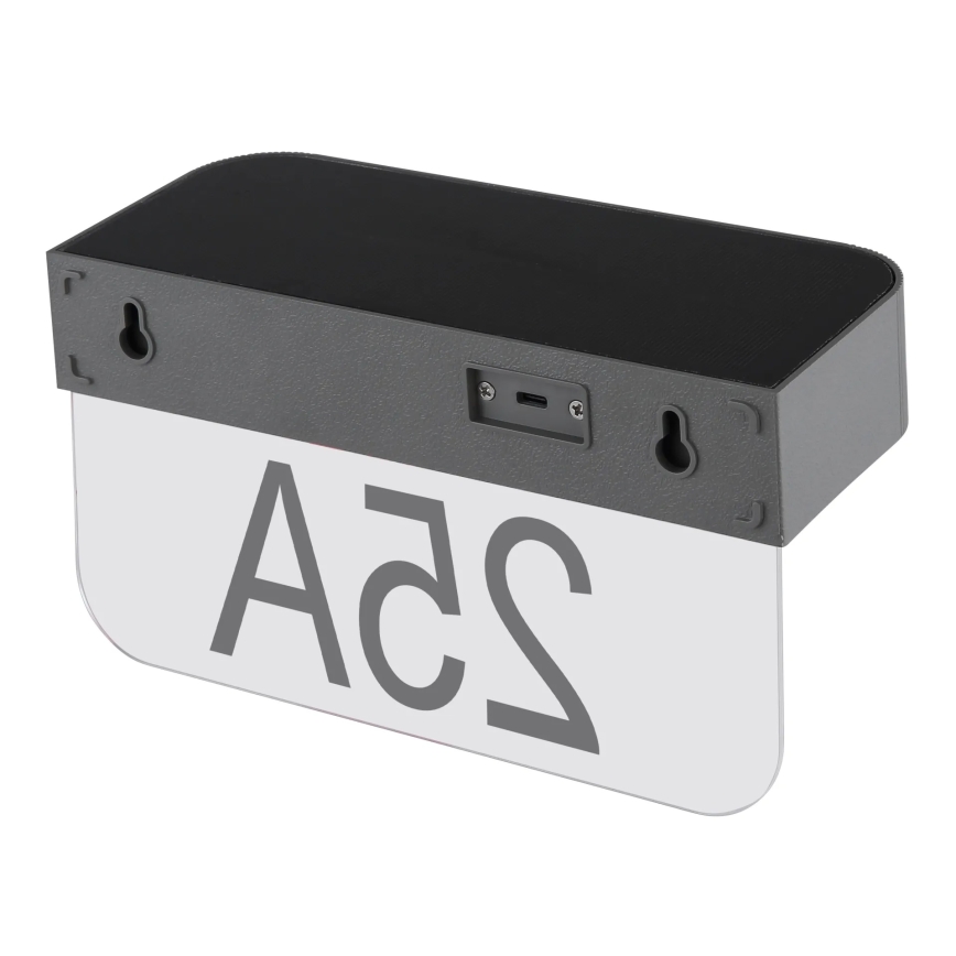 Globo - LED zonne-huisnummerlamp LED/6W/3,7V IP54 1800 mAh