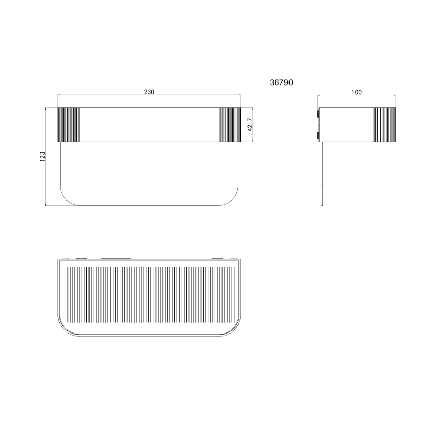 Globo - LED zonne-huisnummerlamp LED/6W/3,7V IP54 1800 mAh