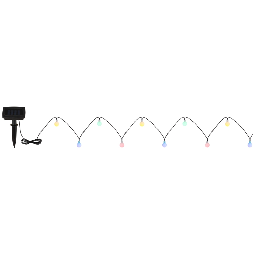 Globo - LED-lichtsnoer op zonne-energie 20xLED/1,2V IP44 300 mAh 5,8 m