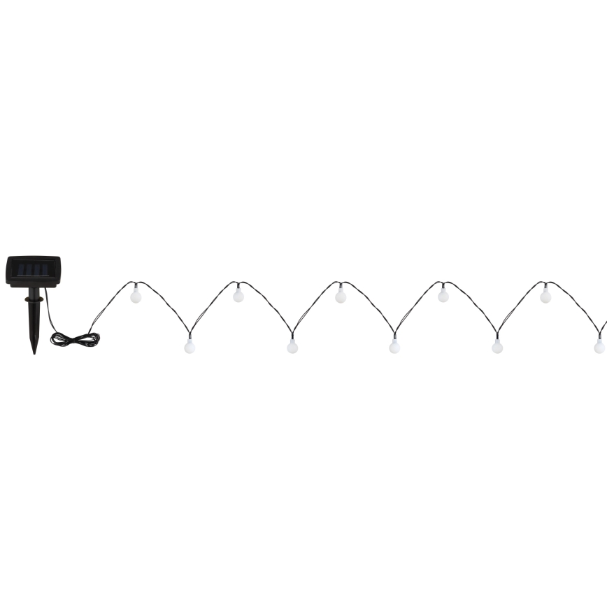 Globo - LED-lichtsnoer op zonne-energie 20xLED/1,2V IP44 300 mAh 5,8 m