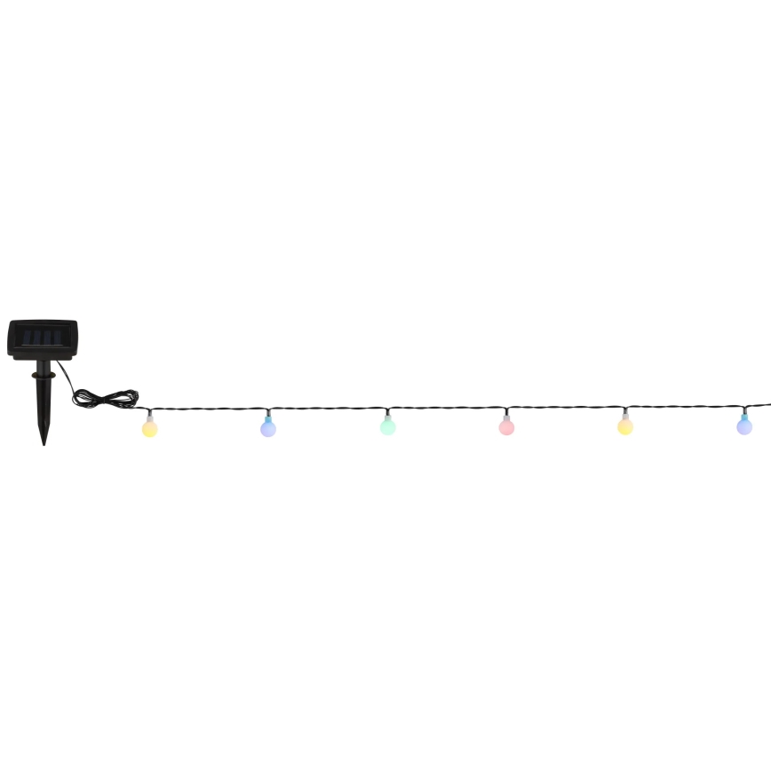 Globo - LED-lichtsnoer op zonne-energie 20xLED/1,2V IP44 300 mAh 5,8 m