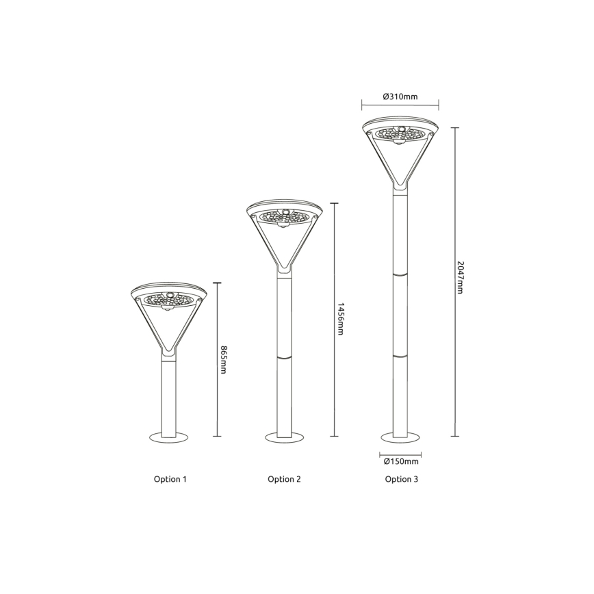 Globo - LED zonnelamp LED/18W/3,7V 8000 mAh IP54