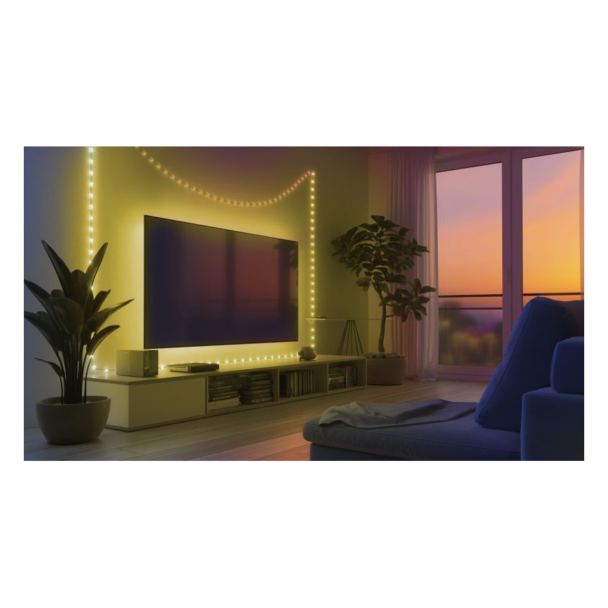 Globo - LED Strip 100xLED/0,06W/5V 10 m 8 functies