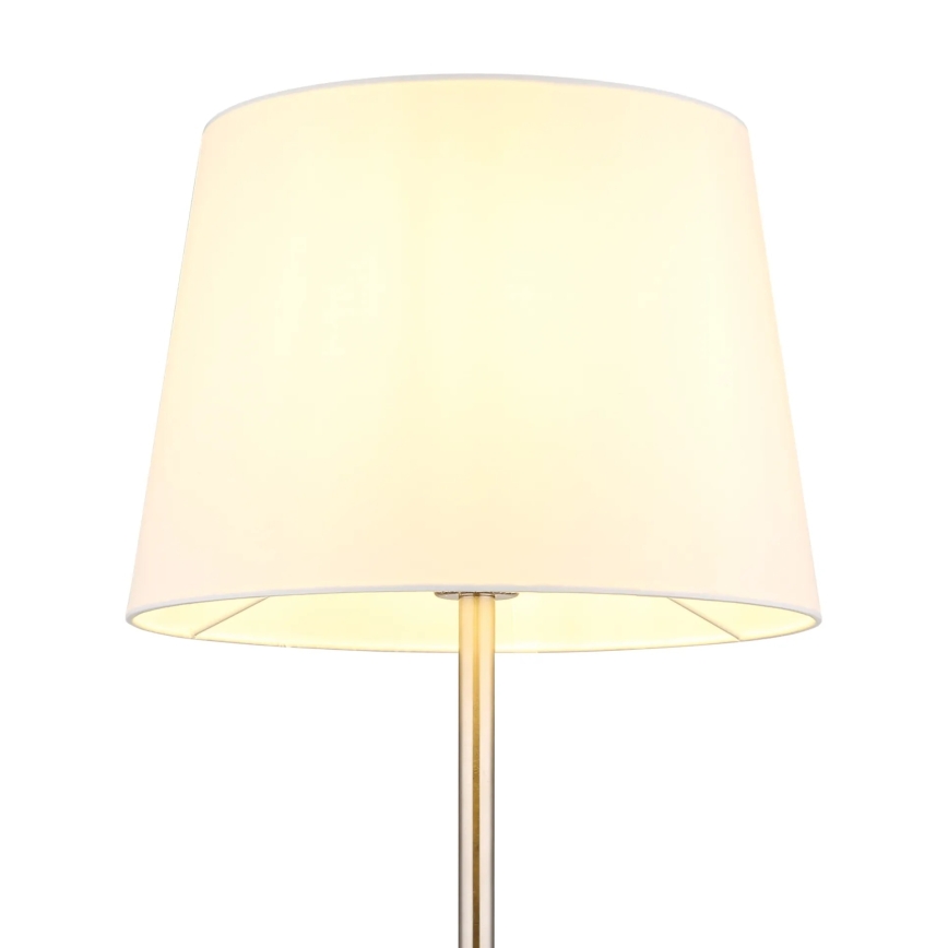 Globo - Vloerlamp 1xE27/40W/230V wit/mat chroom
