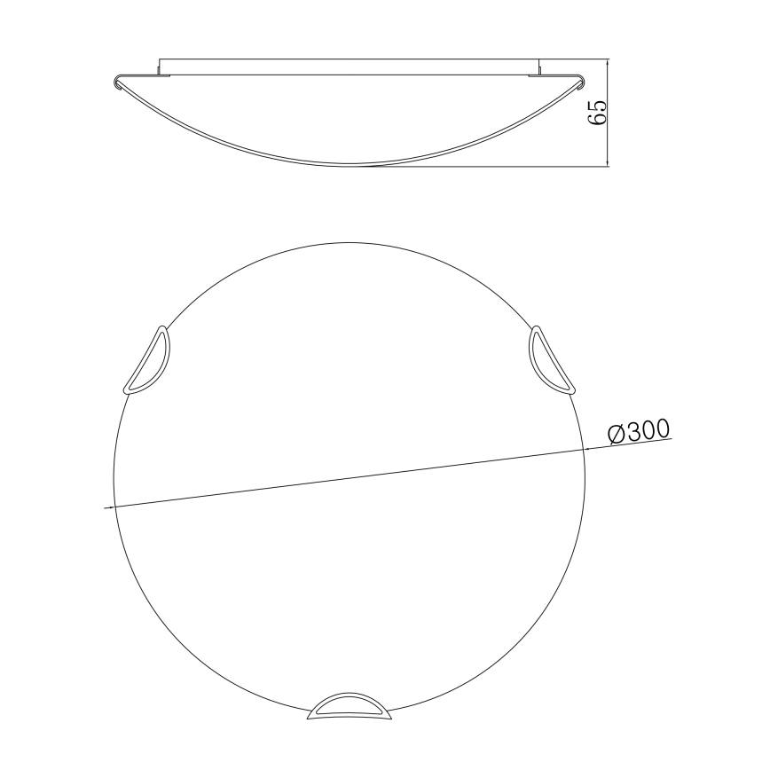 Globo - Plafondverlichting 2xE27/60W/230V