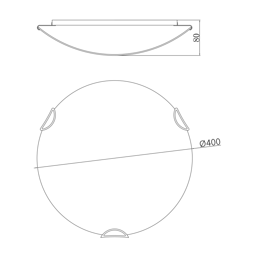 Globo - Plafondverlichting 3xE27/60W/230V