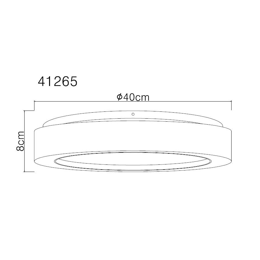 Globo - LED Plafondlamp LED/24W/230V diameter 40 cm 3000K wit