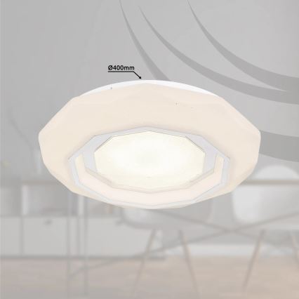 Globo - Dimbare LED plafondlamp LED/24W/230V 2700-6500K + afstandsbediening