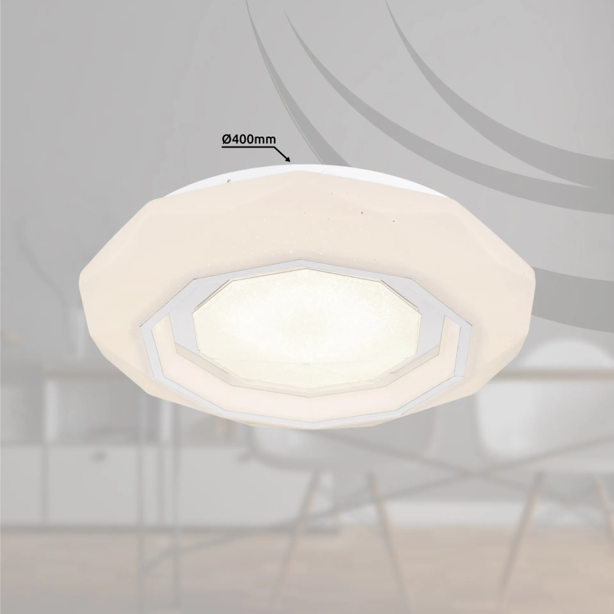 Globo - Dimbare LED plafondlamp LED/24W/230V 2700-6500K + afstandsbediening