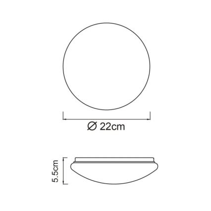 Globo - LED plafondlamp LED/8W/230V 4000K Ø 55 cm