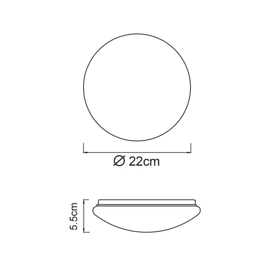 Globo - LED plafondlamp LED/8W/230V 4000K Ø 55 cm