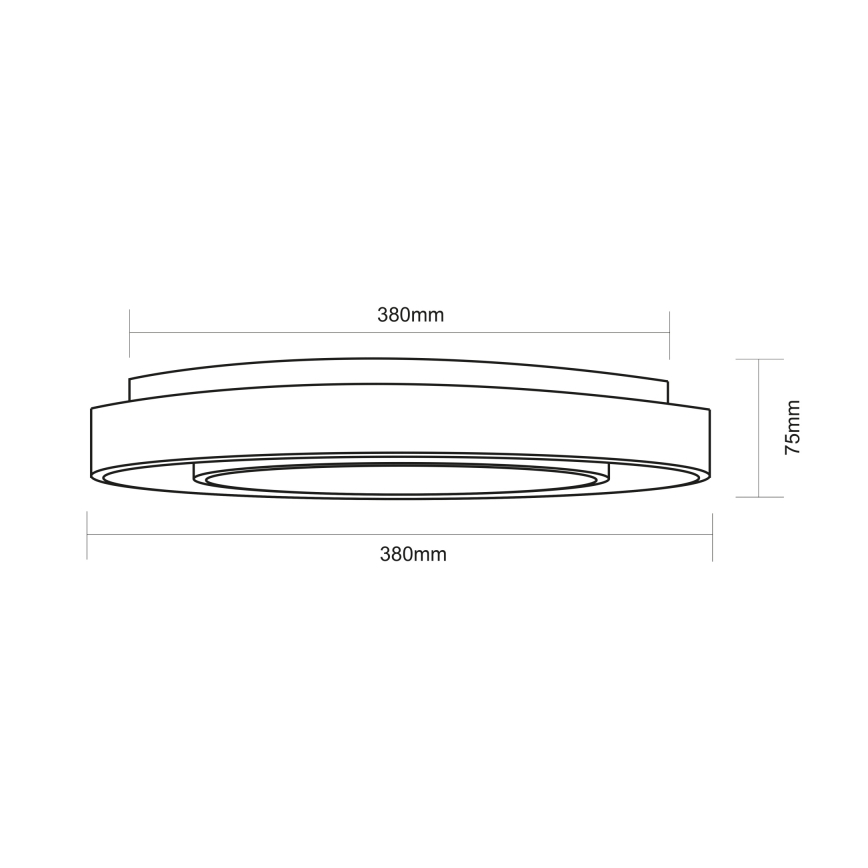 Globo - RGBW dimbare plafondlamp LED/18W/230V 2700-6500K + afstandsbediening