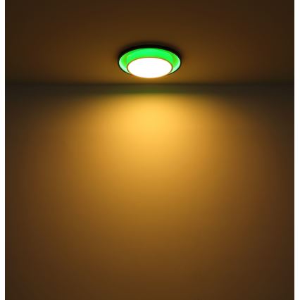 Globo - LED RGBW dimbare plafondlamp LED/21W/230V 2700-6500K + afstandsbediening
